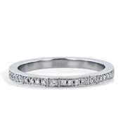 0.19 Carat Diamond Pave Band Ring