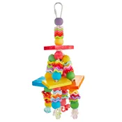 A &amp; E Cages Happy Beaks Fiesta Blocks Bird Toy