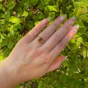 18K Imperial Topaz & Diamond Ring