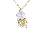 Jellyfish Biwa Pearl Pendant