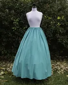 Aqua Linen Renaissance Skirt