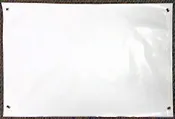 34" x 2' long white banner material