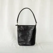 Newport Leather Bucket Tote Bag – Premium Full-Grain Leather