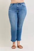 Judy Blue High Rise Straight Ankle Jeans - Curvy
