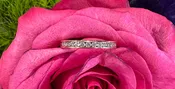 14K Yellow Gold Channel Set Natural Diamond Wedding Band