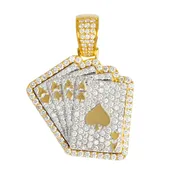 4 Aces Pendant With Diamonds