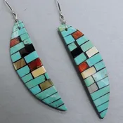 Blue Turquoise Earrings by Charlotte Reano