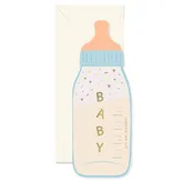 Baby Bottle die-cut Greeting Card