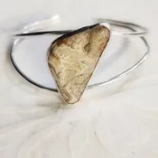 Crazy Lace Agate Split Cuff Bracelet – One-of-a-Kind Statement Jewelry for Bold, Stylish Women