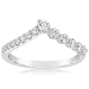 0.39 Carat Diamond Contour Band