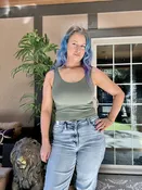 Invincible seamless reversible crop top Olive