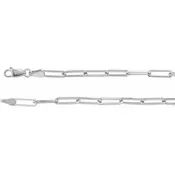 18 inch flat link sterling silver chain