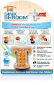 SinkShroom® (Orange) The Hair Catcher That Prevents Clogged Bathroom Sink Drains