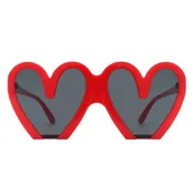 68159 - Heart Shaped Oversized Party Fashion Wholesale Sunglasses