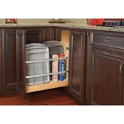 5-1/4'' Wide  Base Cabinet Pullout Tray Divider/Foil Holder with Ball-Bearing Soft-Close