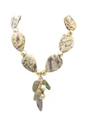 Animal Print Cluster Necklace