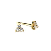 #1378 SMALL TRIPLE CZ POST