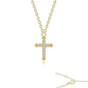 0.07 CTW Cross Necklace