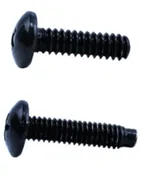 #10-32 Black Steel Rack Screws – 50 Pack
