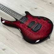 Ernie Ball Music Man BFR John Petrucci Majesty 7 7-String Guitar, Quilted Maple Top, Red Nebula
