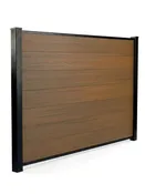 4 ft. H x 6 ft. W Composite Privacy Fence Panel  - Walnut