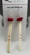 Mahjong counting stick earrings — Quincie HambyArt Jewelry by Quincie Hamby
