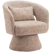 Liva Swivel Chair Frosty Brown