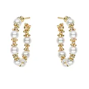 Akoya Glimmer Hoops