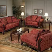 Burgundy Sofa Set