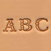 Alphabet Stamp Set 3/8" (1 cm) Fancy