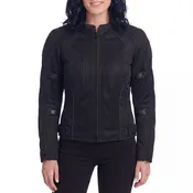 Advance Vance Women's Black All Weather Season CE Armor Mesh Motorcycle Biker Riding Jacket