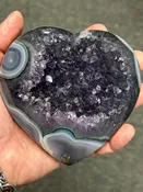 Amethyst Large Heart from Uruguay (#1018)