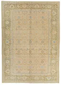 10x13 Beige and Blue Persian Rug