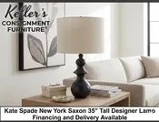 80662 - Kate Spade New York Saxon 35" Tall Designer Lamp