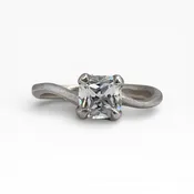 e. scott nuptials... The Wavy Woven Solitaire Engagement Ring