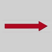 A2 A2 Die Cut Arrow, Long