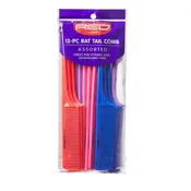 12-PC RAT TAIL COMB ASSORTED (6 PCS)