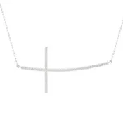 0.15 ct Diamond Necklace in 10K White Gold