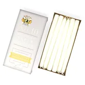 10" Taper Candles - Choose from 39 colors!: Shell White