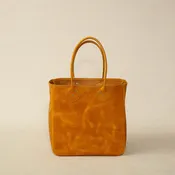 Aero Classic Leather Tote Bag in Cavalier Bright Orange
