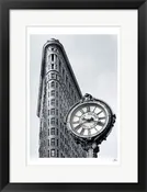 Framed Art 5th Avenue Clock by Igor Maloratsky 19 x 13