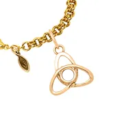 14Ky Gold Celtic Knot Necklace Or Charm With Birthstones