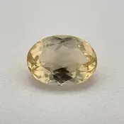 1.00ct Oval Natural Topaz (Colour Yellow, Clarity Eye Clean, Cut Faceted)