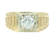 1.03 CT DIAMOND MANS RING, ESTATE