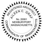 MASSACHUSETTS Trodat Self-inking Registered Architect Stamp