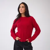 Alpine Knit Sweater, Crimson
