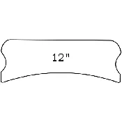 12-inch Radius Sanding Blocks for Unfretted Guitar Fingerboards