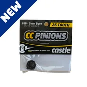 ACCESSORIES: CC PINION 48 PITCH 5mm BORE - 20T, 21T, 22T, 23T, 24T, 25T, 26T, 27T, 28T, 29T, 30T