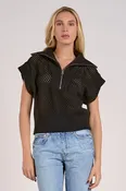 Allie Zip Up Black