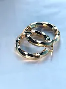 14KT Twist Gold Hoop earrings